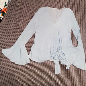 Long Flared Sleeve Blouse (XL)
